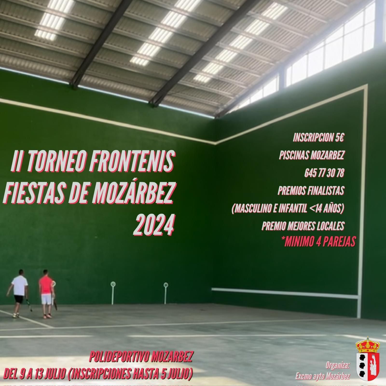 II TORNEO FRONTENIS FIESTAS DE MOZARBEZ 2024