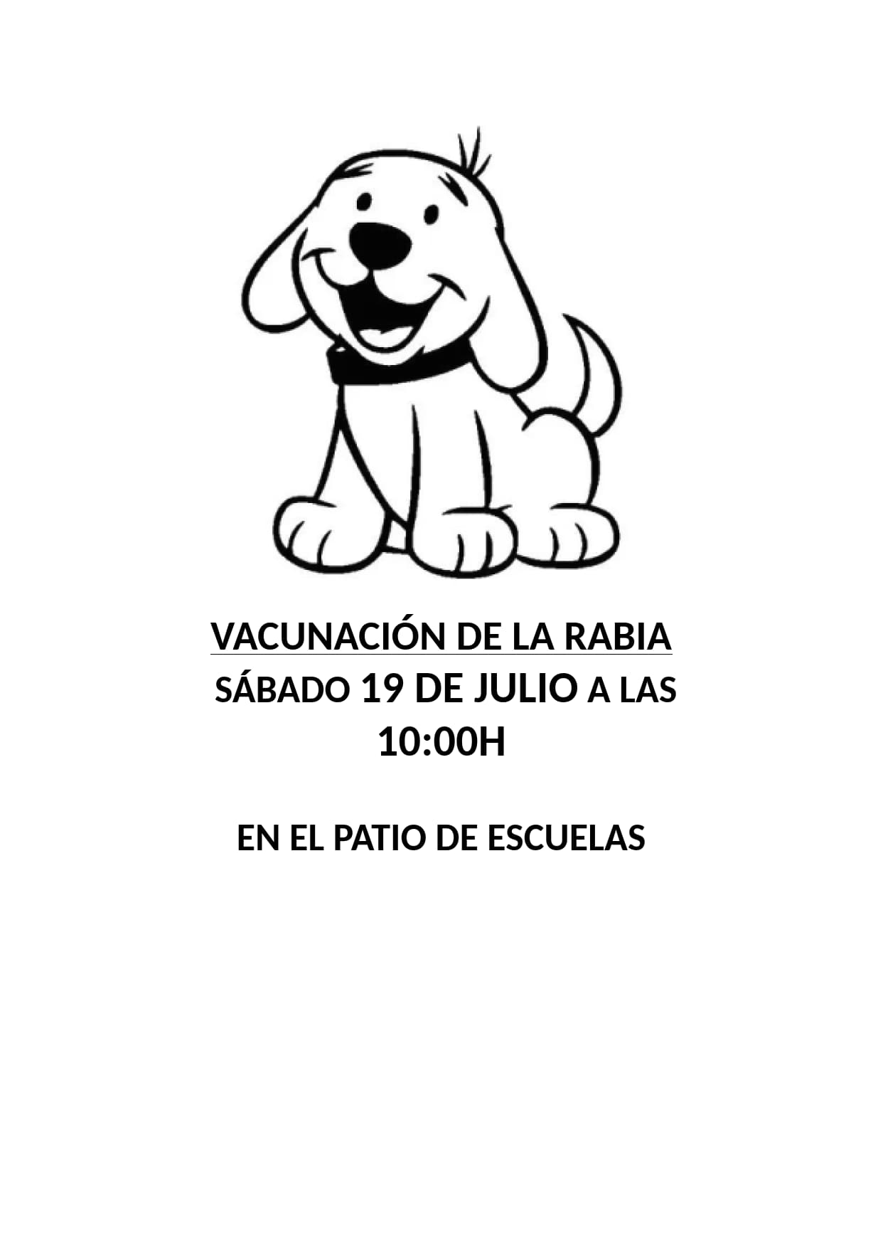 VACUNACIÓN DE LA RABIA