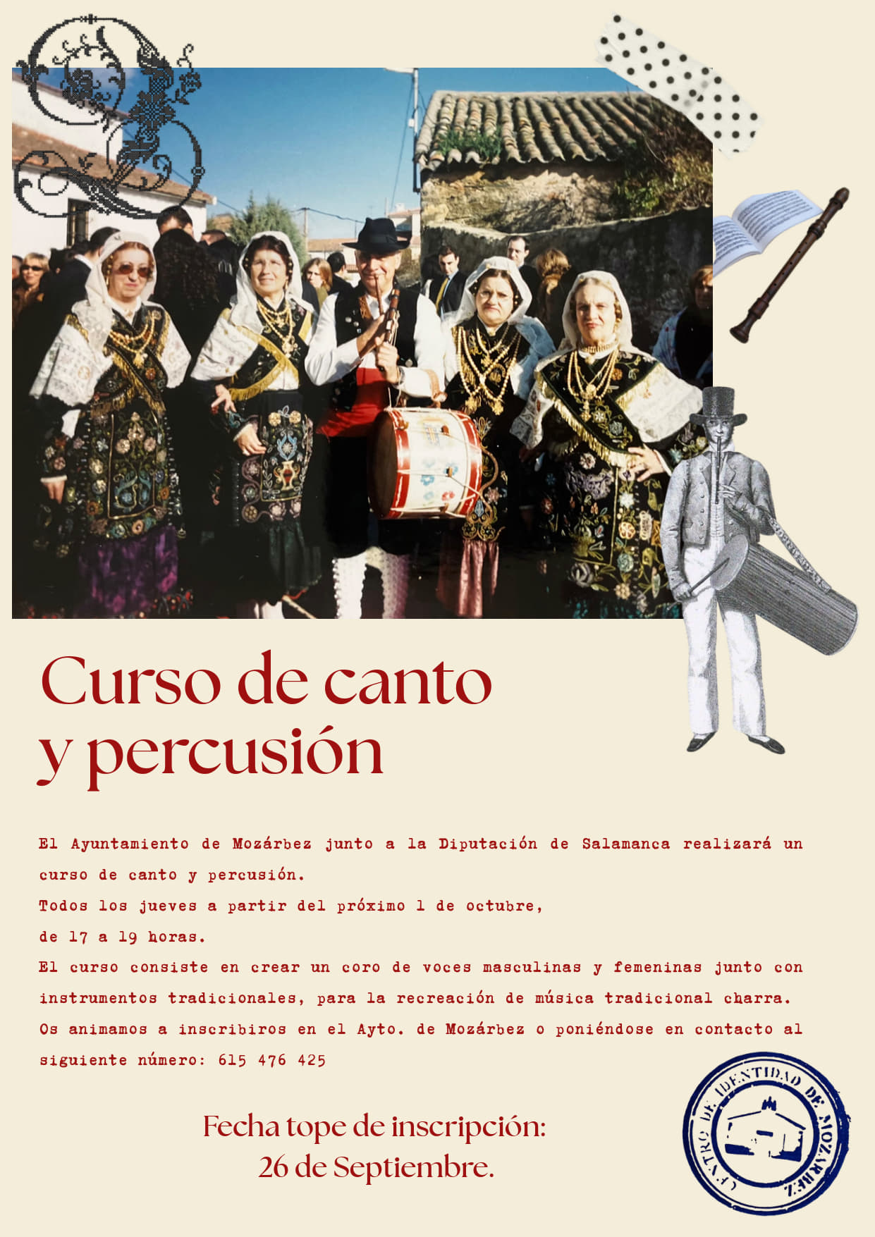 CURSO DE CANTO Y PERCUSIÓN