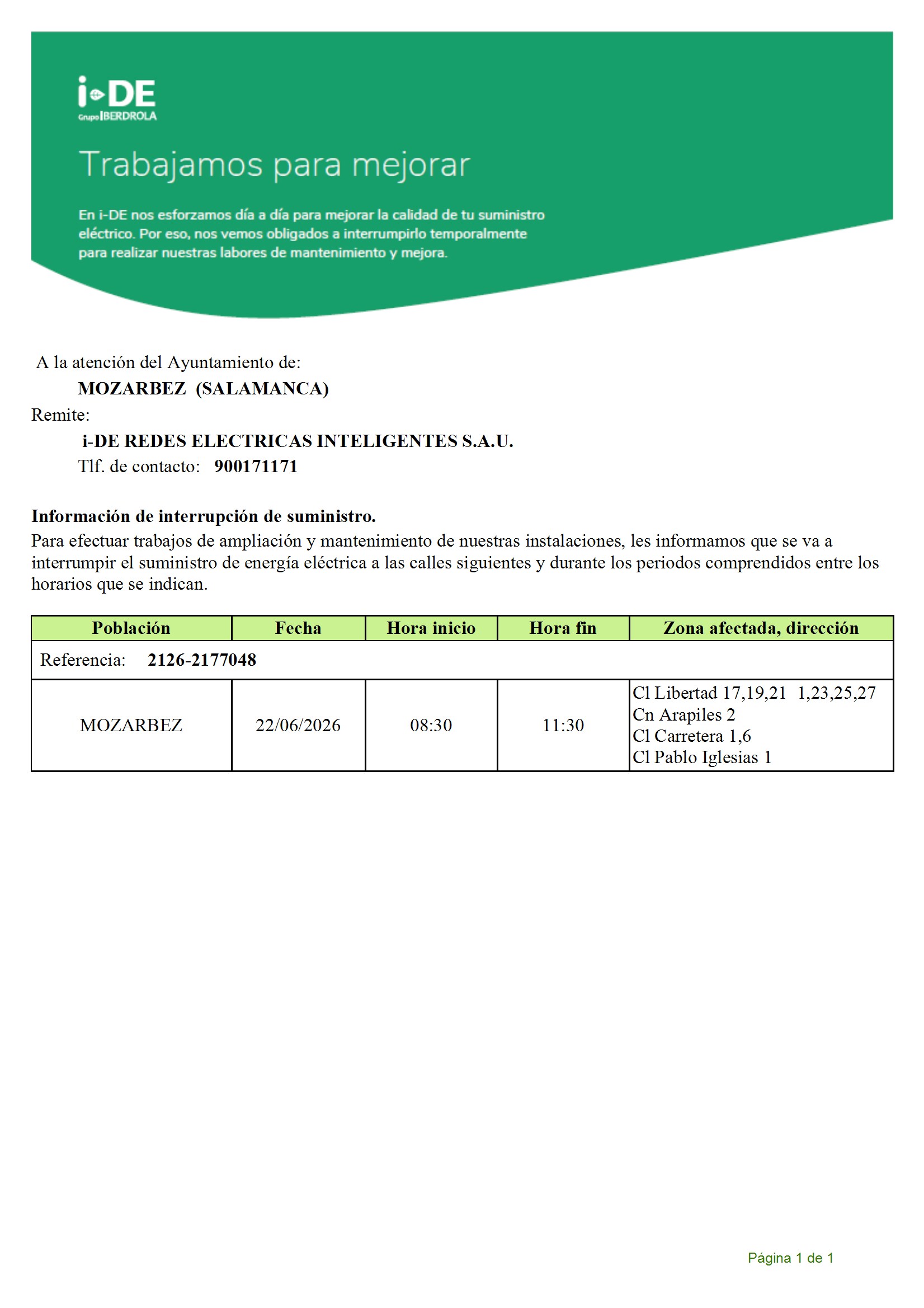 CORTE ELÉCTRICO