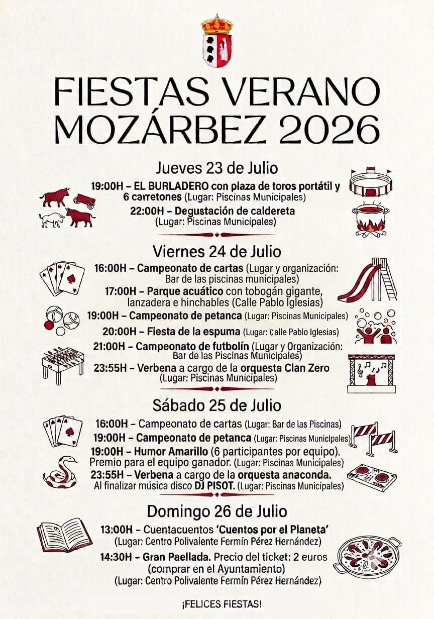FIESTAS VERANO 2026