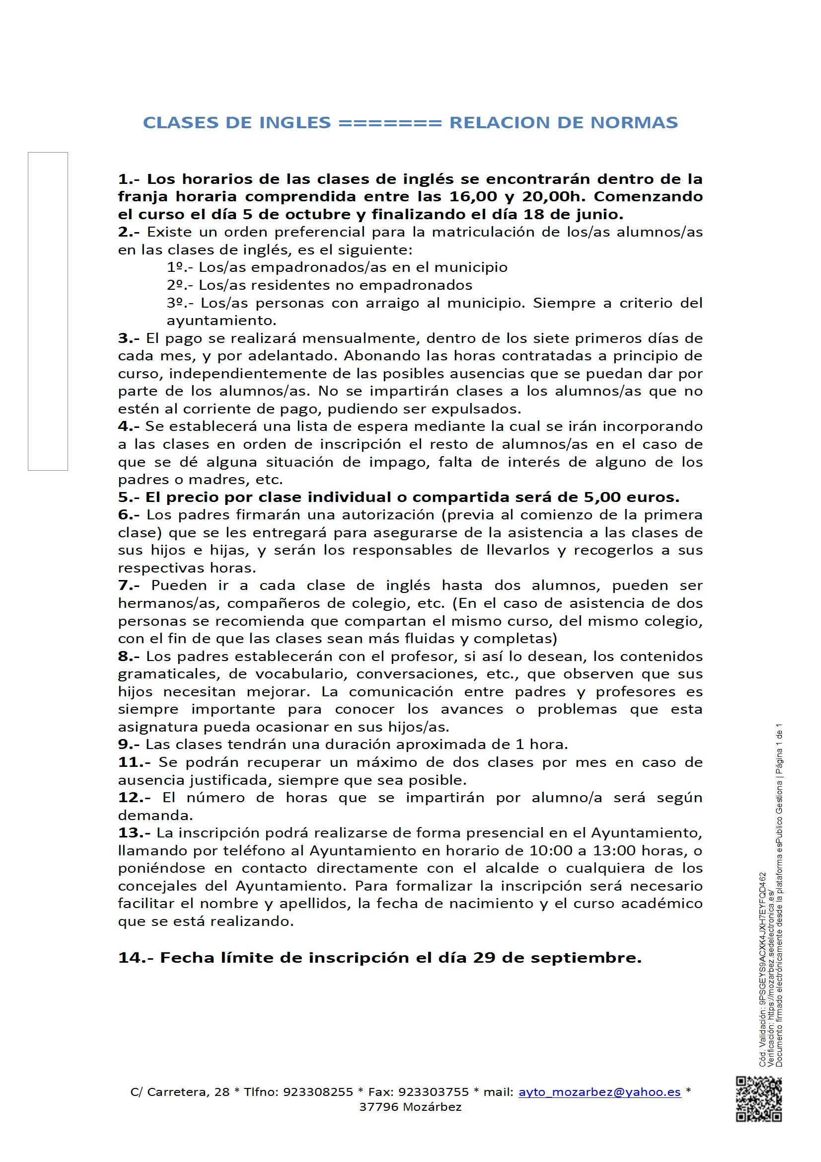Clases de Inglés